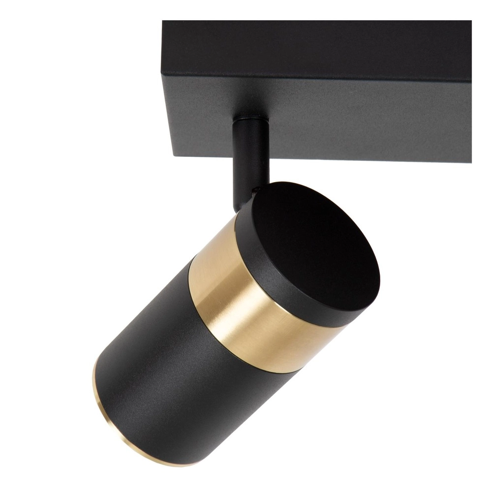 Deckenlampe Gorik 3-hell schwarz mit Gold Lucide 5411212530998