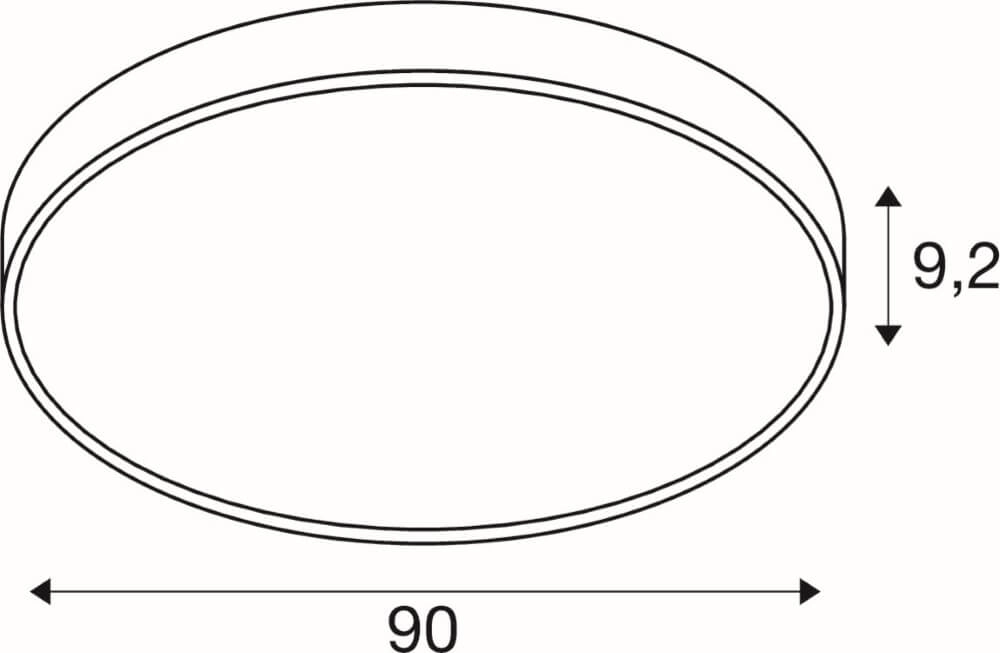 Deckenleuchte / Hängeleuchte Medo Pro 90 weiß - CCT - 110g - Ø 90cm SLV 4024163276740