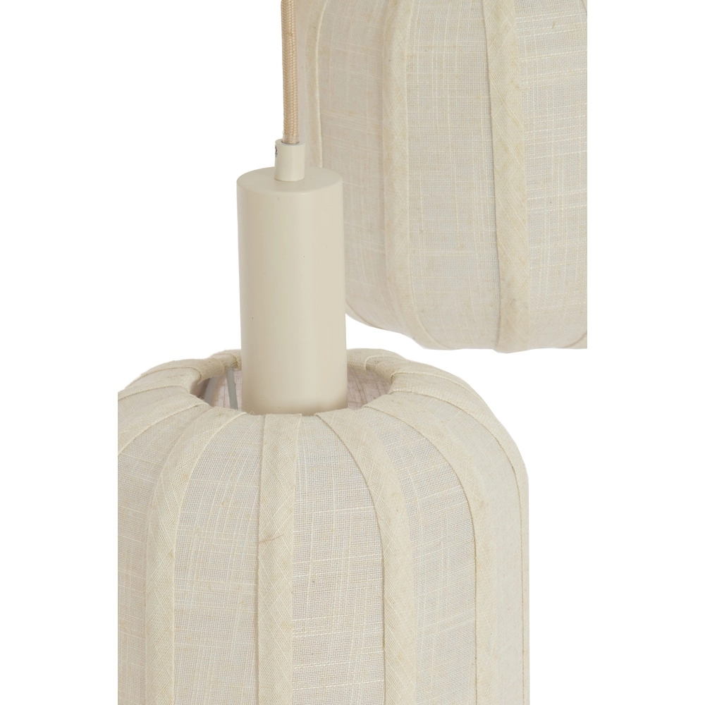 3L vide Pendellampe Tufia Leinencreme Light & Living 8717807816742
