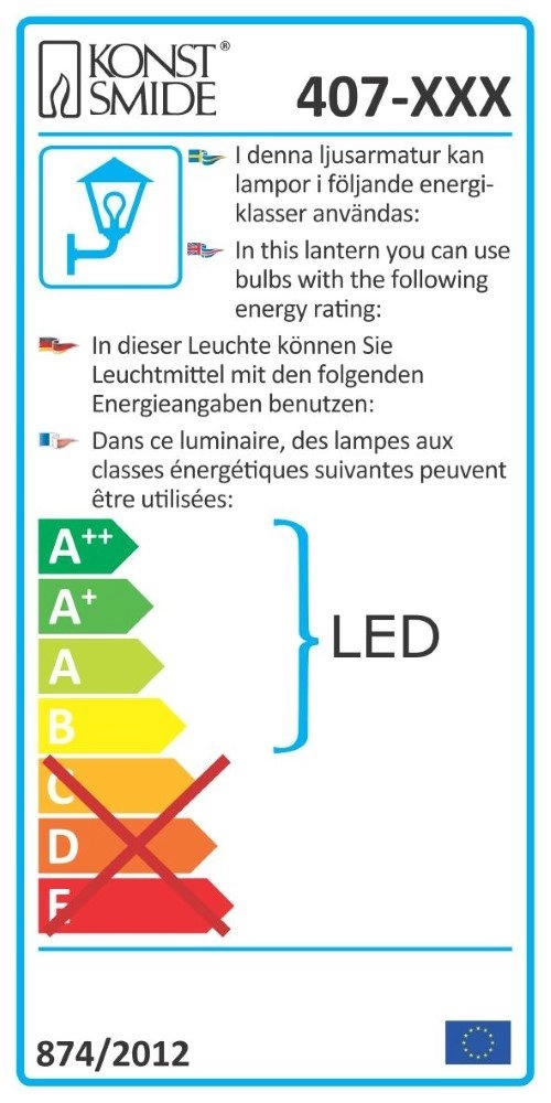Wandspot Antares für draußen KonstSmide 7318304077509