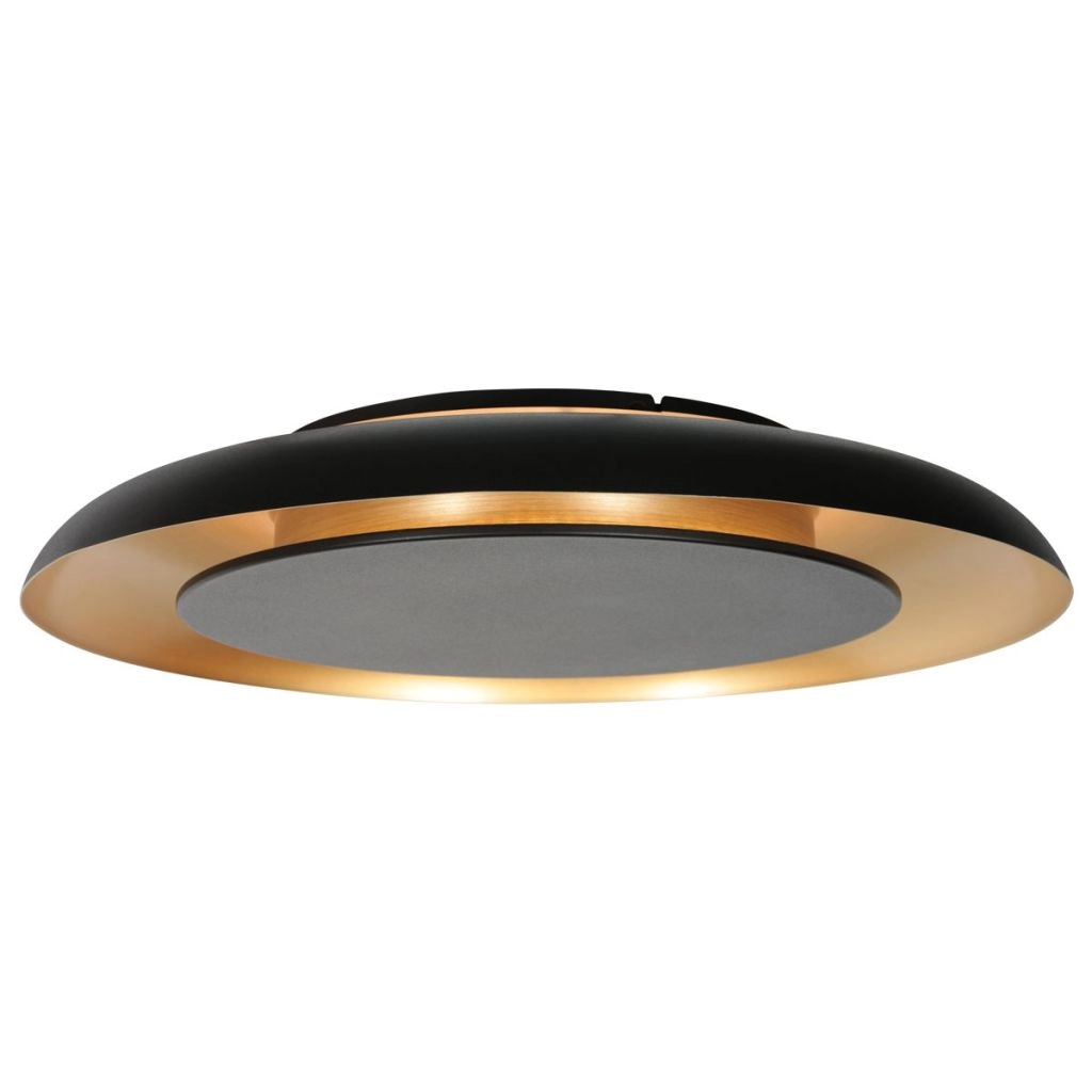 Moderne Deckenlampe Golden Veil Schwarz mit Gold