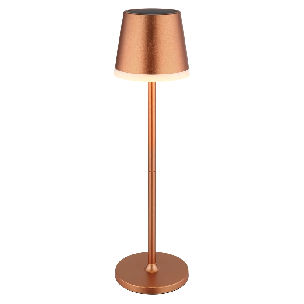 Solartischlampe Vannieso Champagner