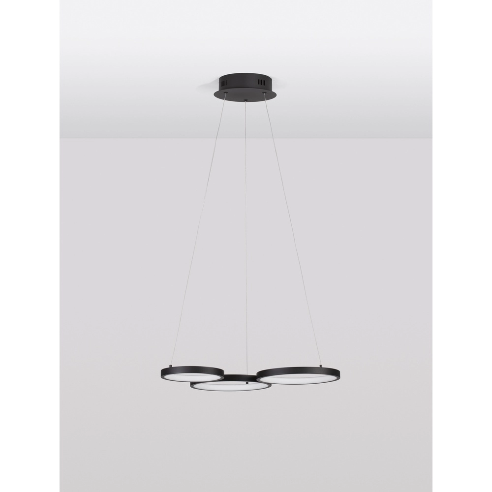 Moderne Pendelleuchte Magnus schwarz 55cm Lyora 5212017433169
