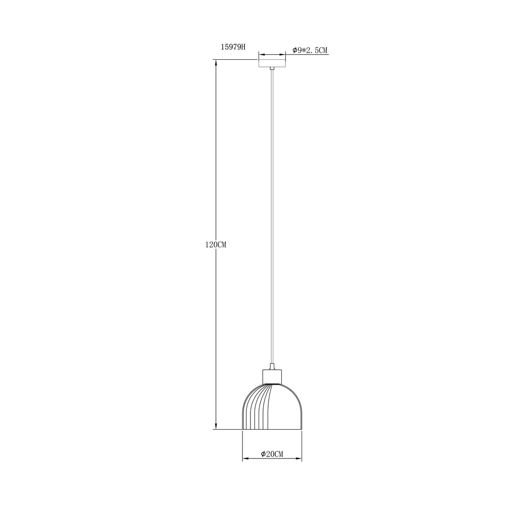 Pendellampe Swanson schwarze Ø 20cm Globo 9007371589647