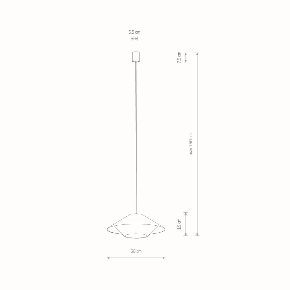 Rattan Pendelleuchte Japandi S Ø 50cm Lyora 5903139111560