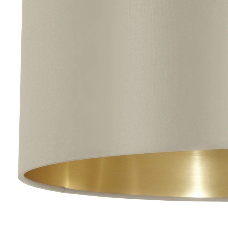 Pendelleuchte Maserlo 53 cm Taupe mit gold Eglo 9002759316075