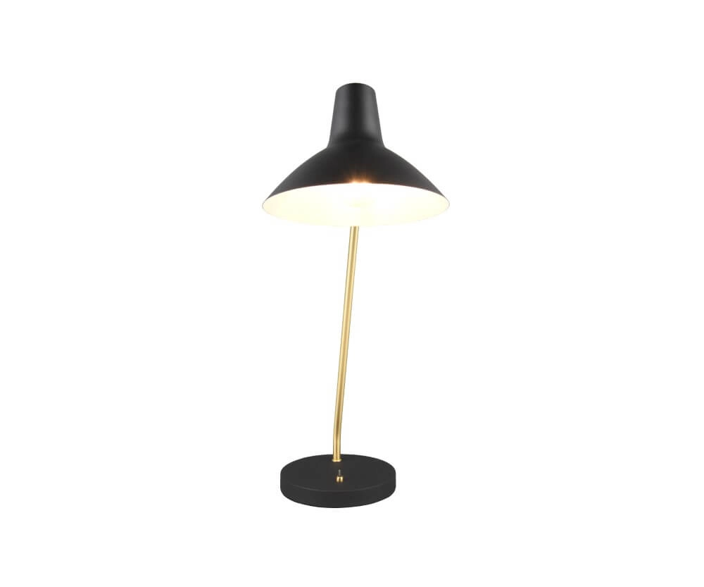 Schlanke Schreibtischlampe Traveller Schwarz Trio 4017807613711