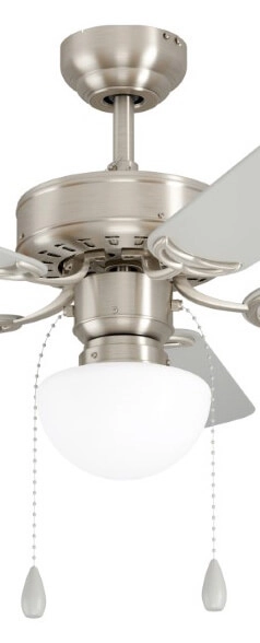 Deckenventilatorlampe Cadiz E27 106 cm Edelstahl Eglo 9002759350741