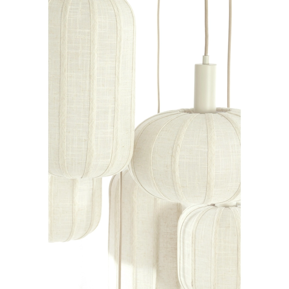 7L Vide Pendellampe Tufia Leinencreme Light & Living 8717807816759