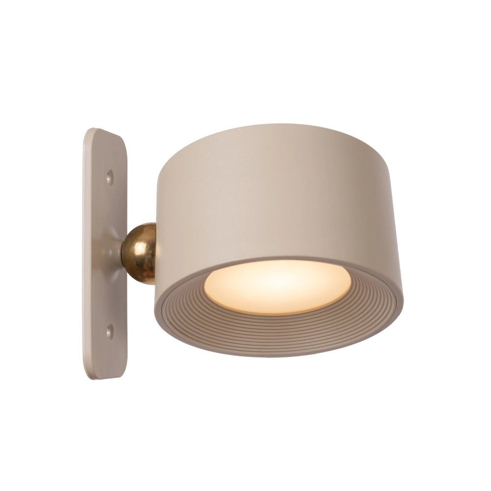 Wiederaufladbare Schreibtischlampe Jolan taupe Lucide 5411212461100