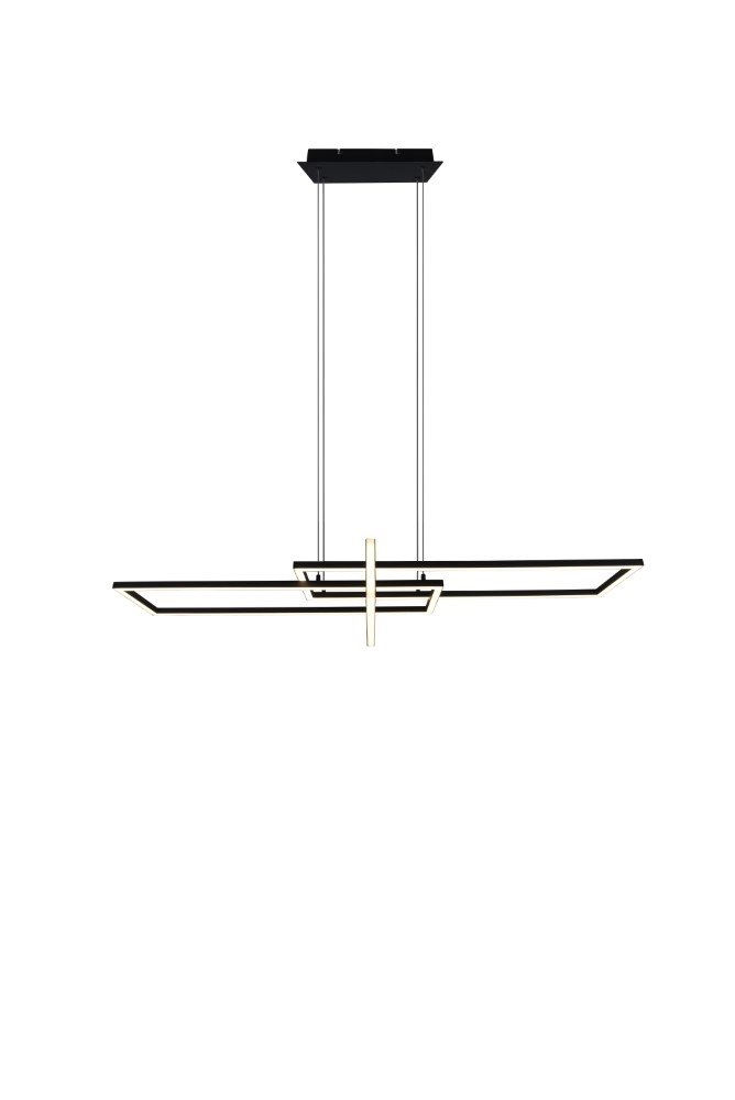 Schwarze LED-Pendelleuchte Salinas Trio 4017807487923
