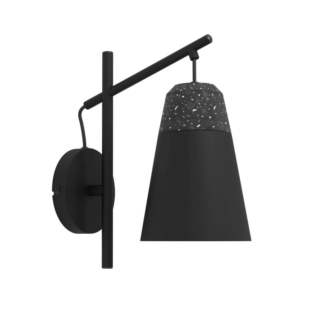 Schwarze Wandlampe Canterras