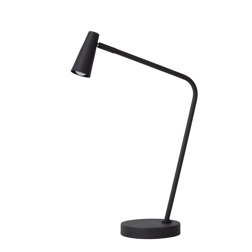 Wiederaufladbare Tischlampe Stirling Schwarz
