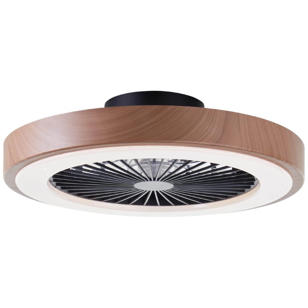 Schwarzer Fächer Slimline mit Holzkante Brilliant 4004353435867