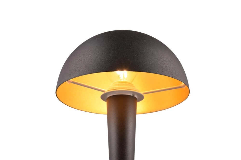 Schwarzgoldene Tischlampe Canaria Design Trio 4017807574937