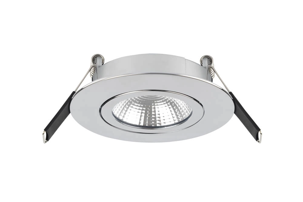 Flacher Einbaustrahler Lux Slim 3000K – Chrom Lyora 5055788250050