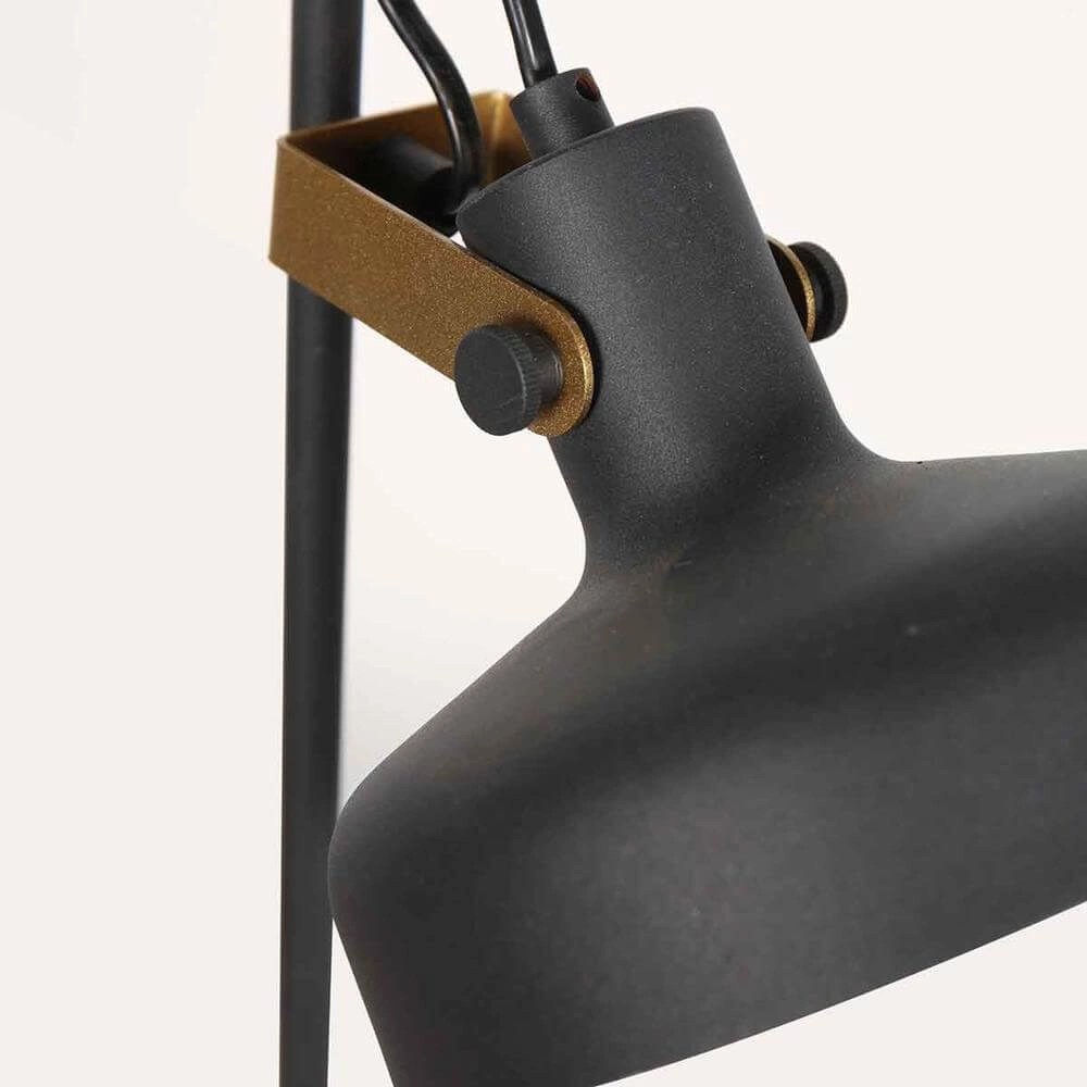 Tischlampe Prato schwarz mit gold Steinhauer 8712746176391