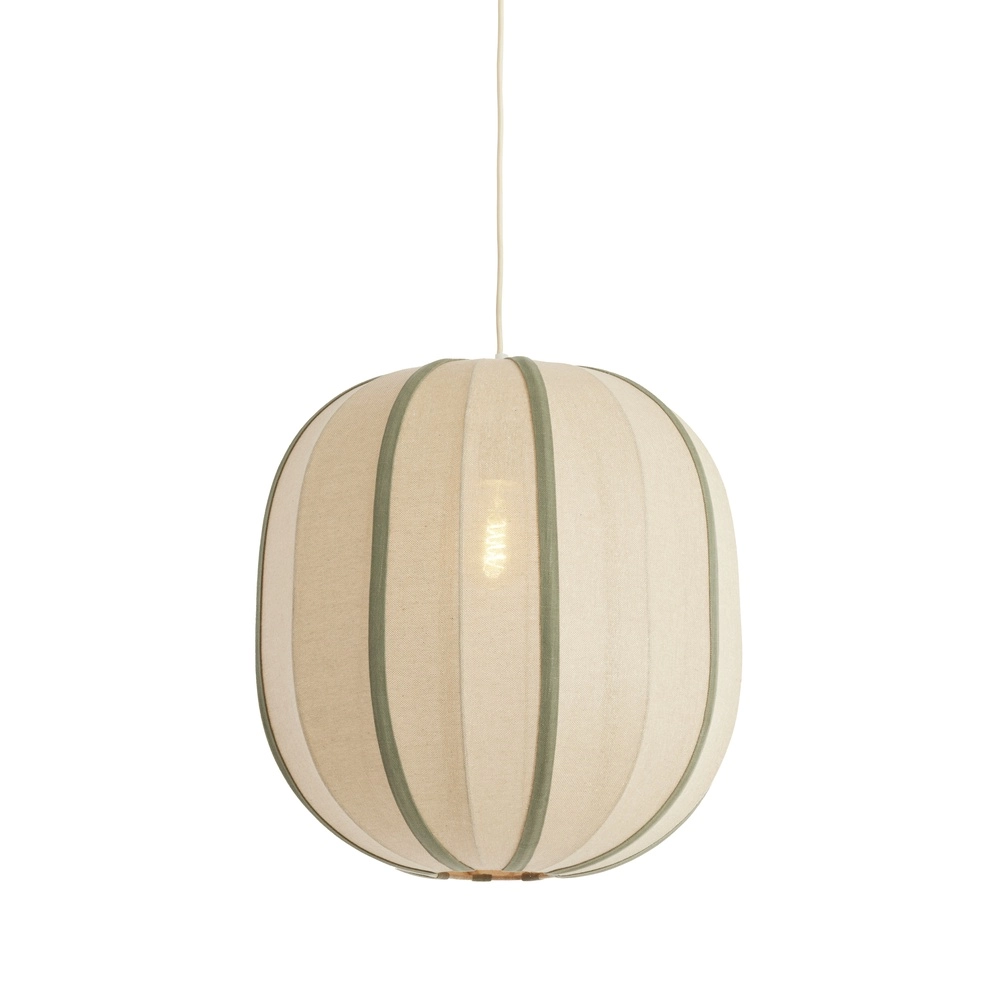 Japandi-Pendellampe Esmiria Ø 51 cm – olivgrün Light & Living 8717807835941