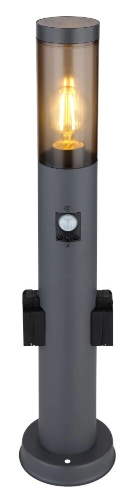 Moderne Außenlampe Boston 60cm mit Sensor und Steckdose