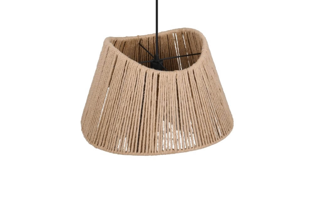 Japandi Pendelleuchte Valerie Rattan Ø 52cm Trio 4017807637380