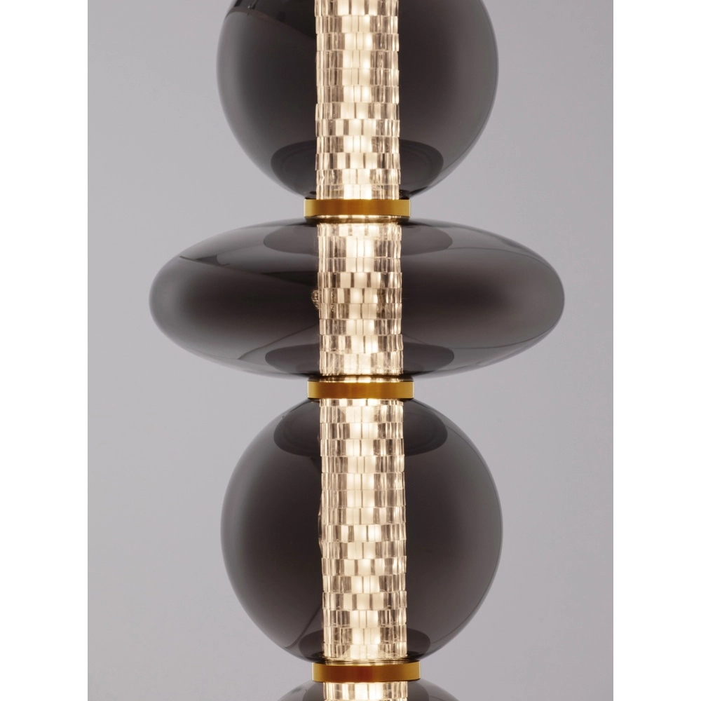 Design-Stehlampe Navi Gold mit Rauchglas Lyora 5212017477590