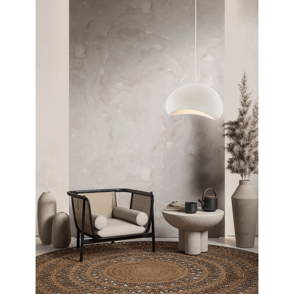 Natürliche Pendelleuchte Aere weiß 60cm Lyora 5212017460790