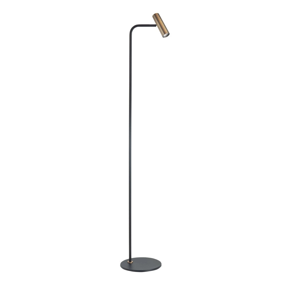 Stehlampe Trend schwarz mit Kupferbronze Highlight 8718379047572