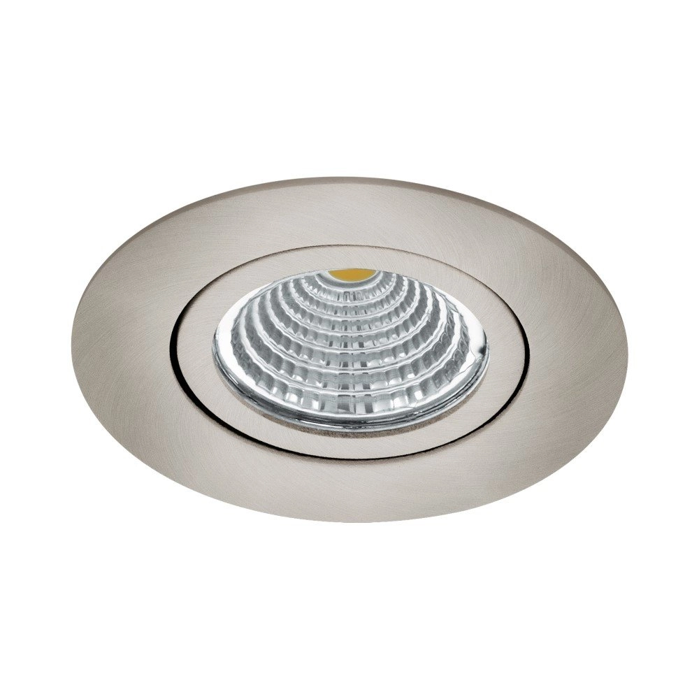 Einstellbarer LED-Spot Saliceto rund - 6w - 4000K Nickel matt