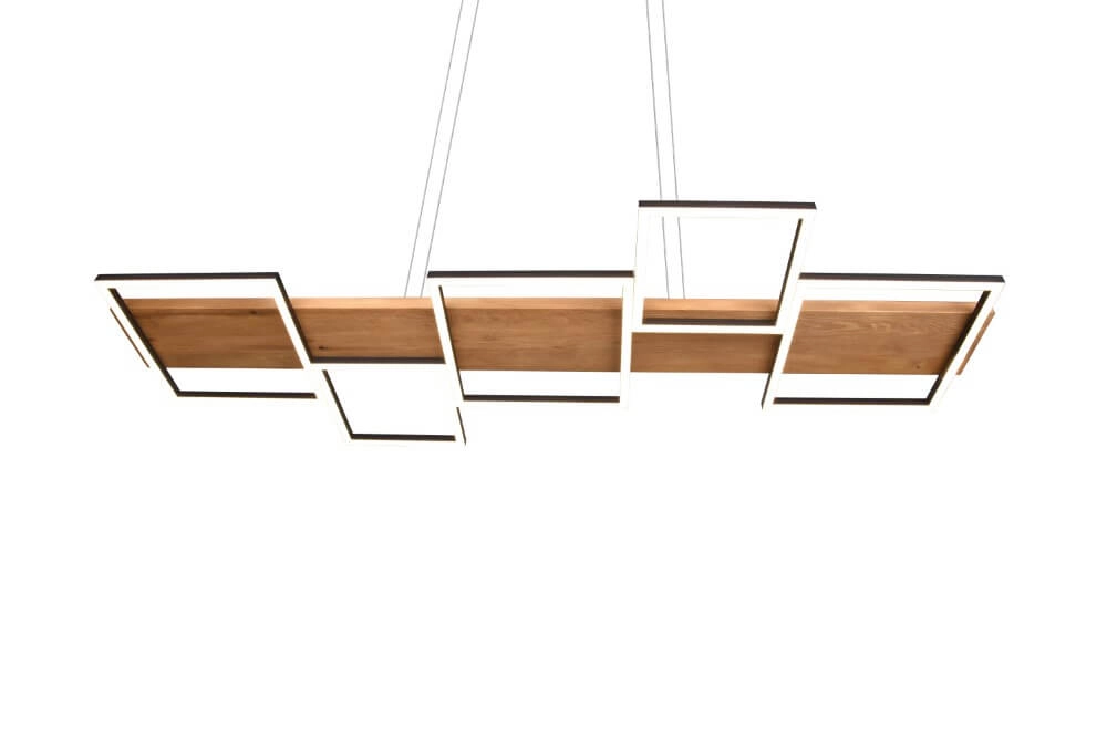 LED-Pendelleuchte aus Holz Harper Trio 4017807524963