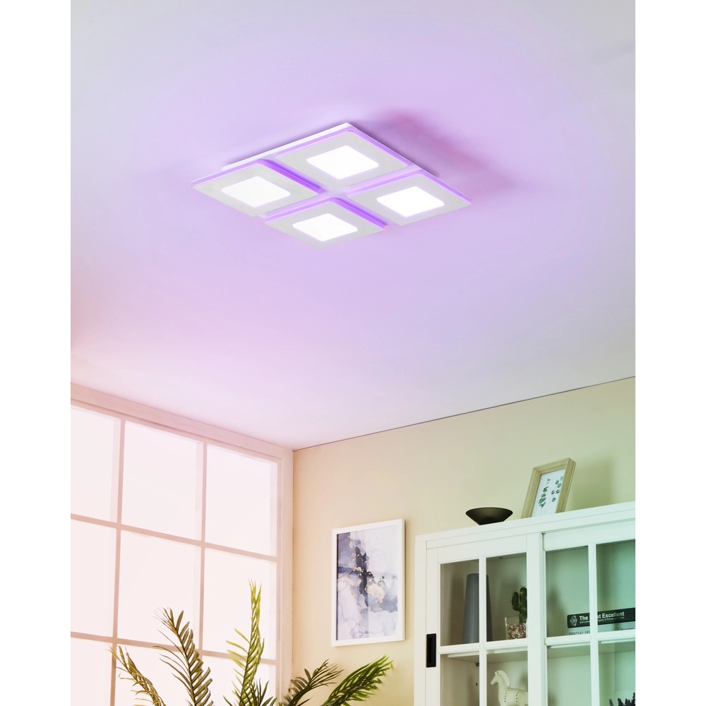 LED-Deckenlicht Padrogiano-Z Zigbee – 45x45 cm Eglo 9008606244164