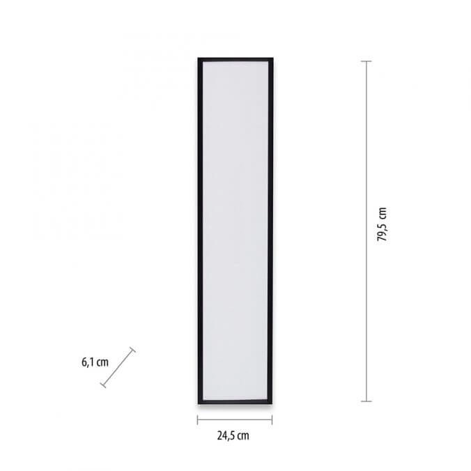LED-Deckenleuchte Flat 80 x 25 cm schwarz Paul Neuhaus 4043689982089