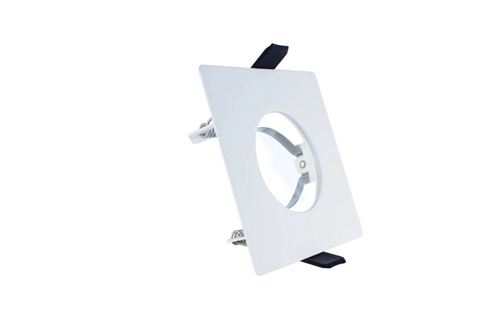 Weißer Einbaustrahler EvoFire GU10 - quadratisch Lyora 5055788228622