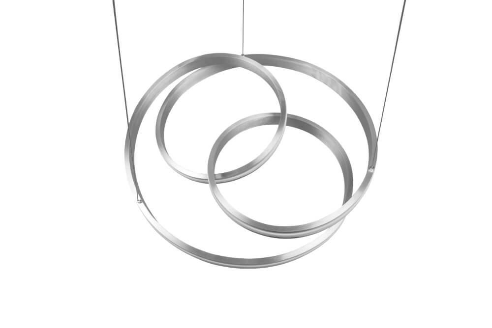 Pendelleuchte Nuria 60cm Edelstahl Trio 4017807505221
