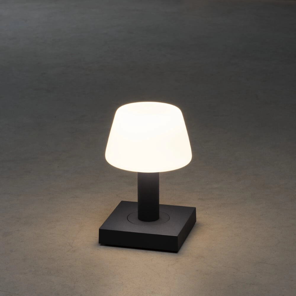 Wiederaufladbare Tischlampe Monaco Anthrazit KonstSmide 7318308253725