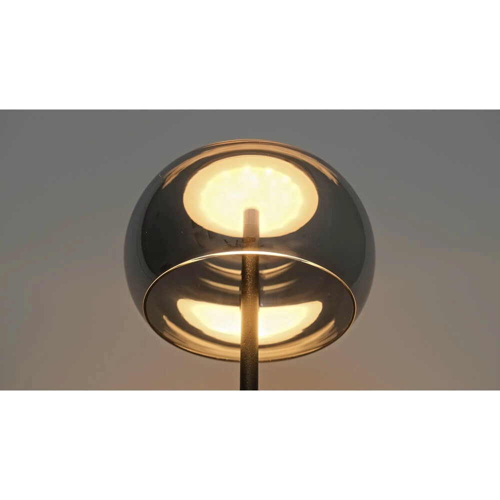 Design-Tischleuchte Bounto mit Rauchglas Lyora 4255805301173