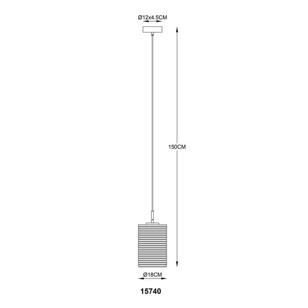 Pendelleuchte Lampigna Einzelzimmer Ø 18cm Globo 9007371458875