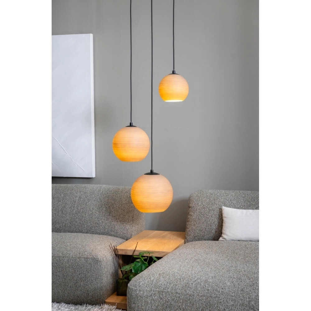 3-flammige Pendelleuchte Orb Saturn rund mit einzigartiger Wirkung ETH 8720195309291