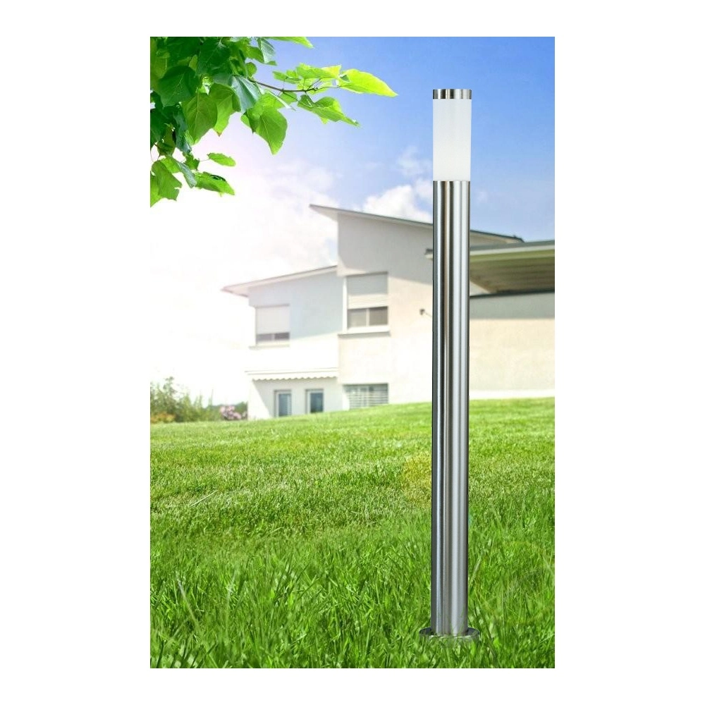 Wegbeleuchtung Boston Led Edelstahl mit Weiß – 8,8W – 3000K Globo 9007371294329
