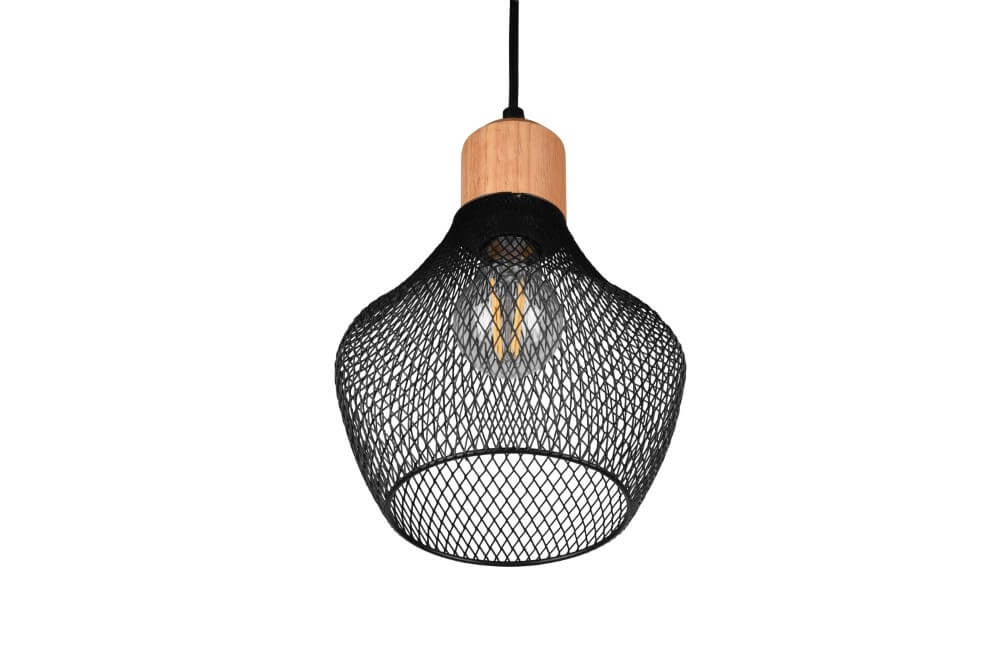 Schwarze Drahtlampe Valeria Ø 18cm Trio 4017807541182