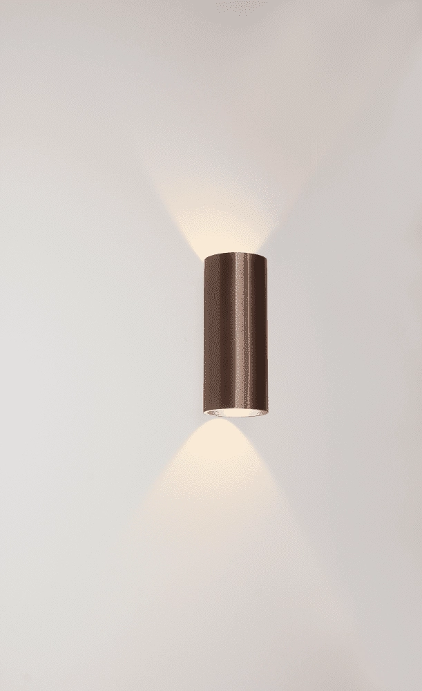 LED WandSpot Brody2 Up - Down 2-leichter Bronsbruin