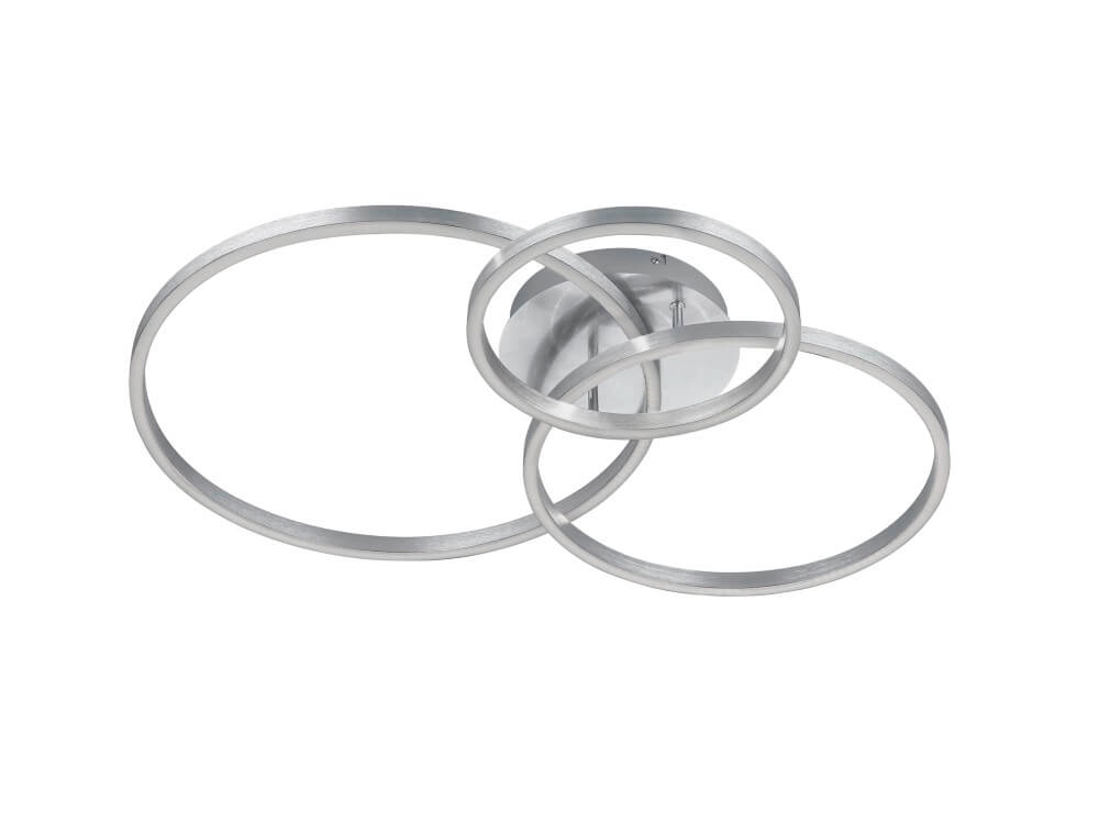 Deckenlampe Winona 3-Ring-Edelstahl