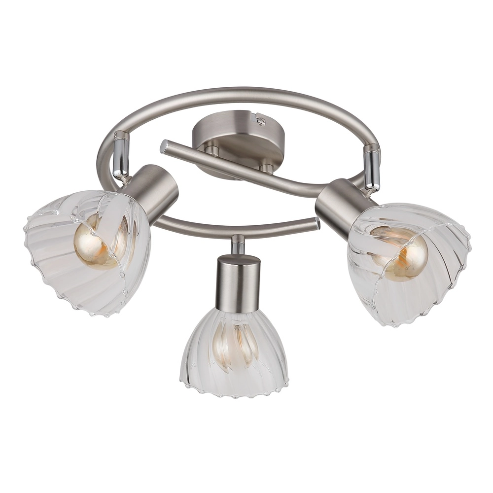 Deckenlampe 3-Leuchten Zachery Nickel Globo 9007371533480