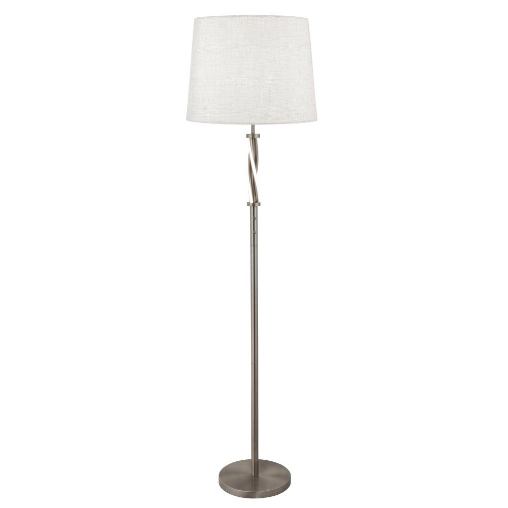 Stehleuchte Vegas Metallic-Grau mit Weiß Searchlight 5053423139319