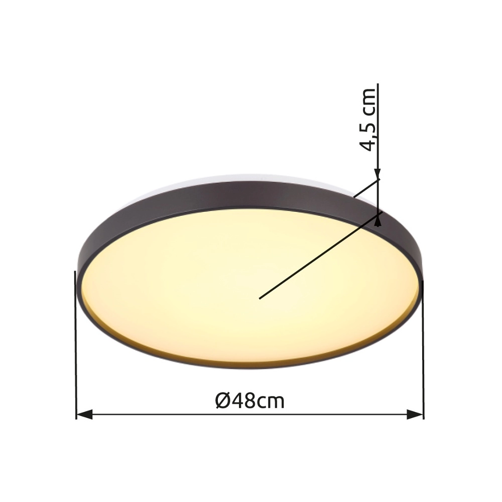 Deckenlicht Eclypse weißer Ø 48 cm Globo 9007371452491