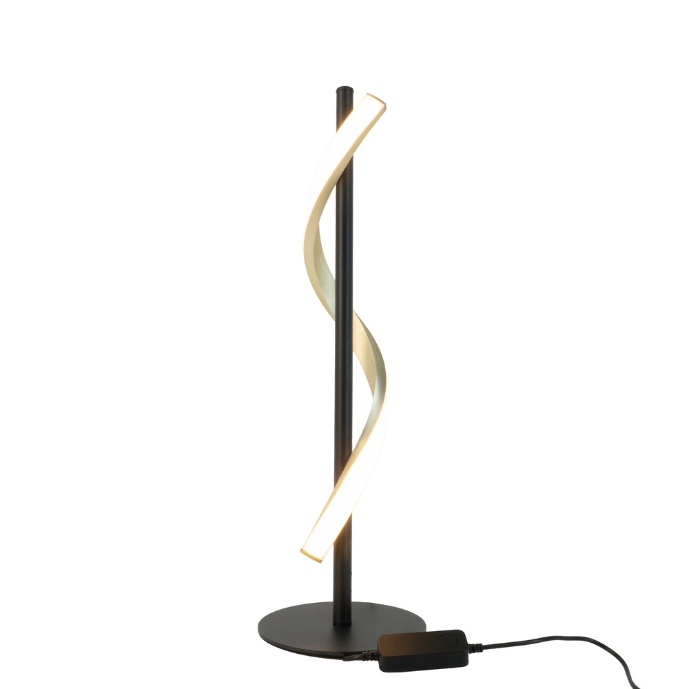 Tischlampe Conaprato schwarz mit gold Eglo 9008606357376