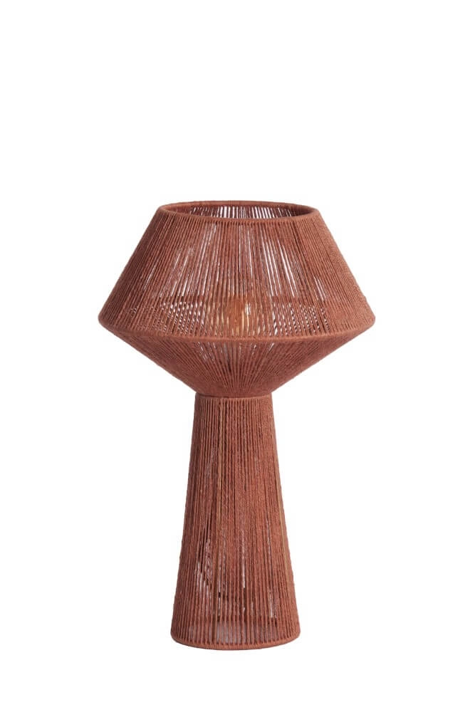 Rote Tischlampe Fugia Ø 30cm Light & Living 8717807701819