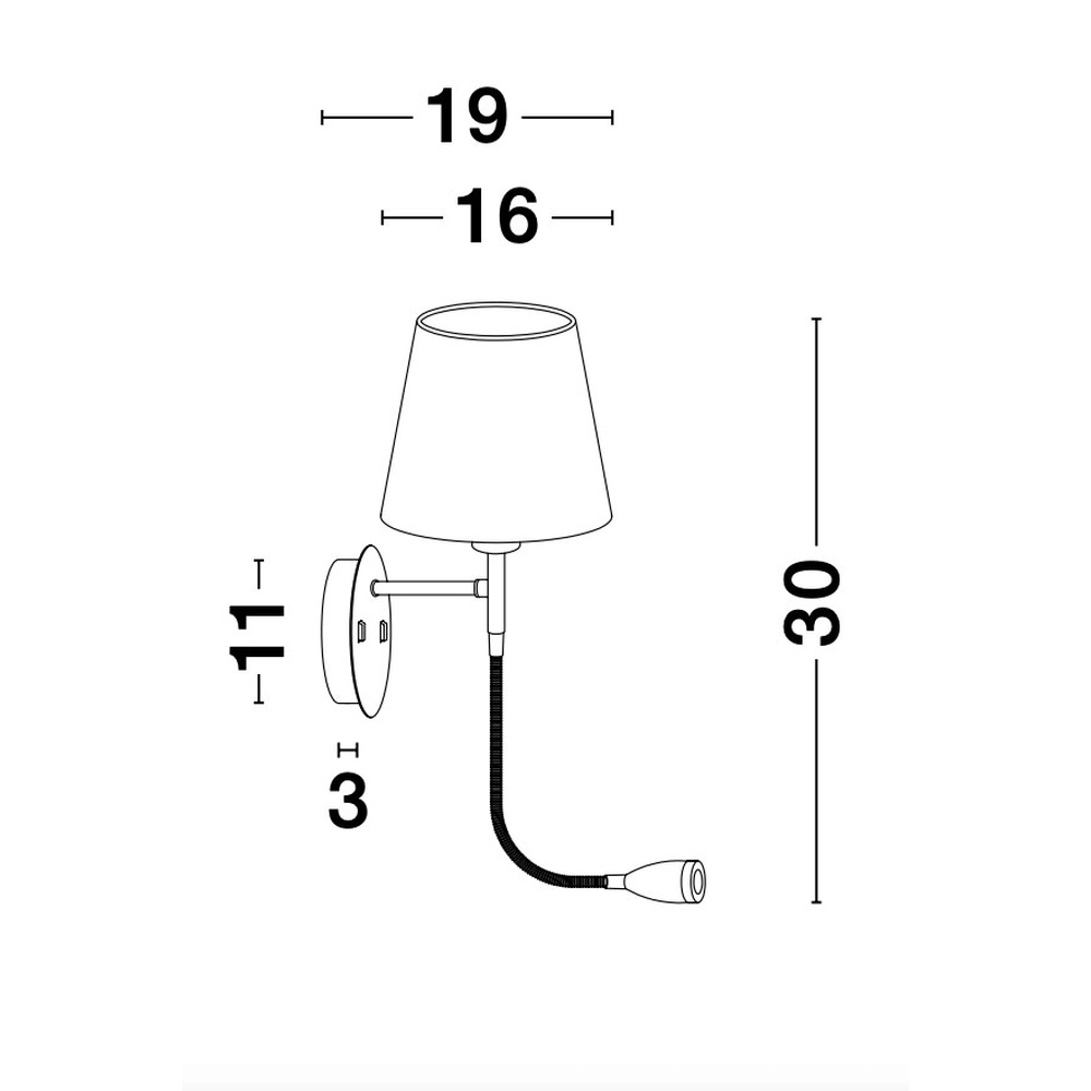 Nachttischlampe Nia weiß Lyora 5212017427113