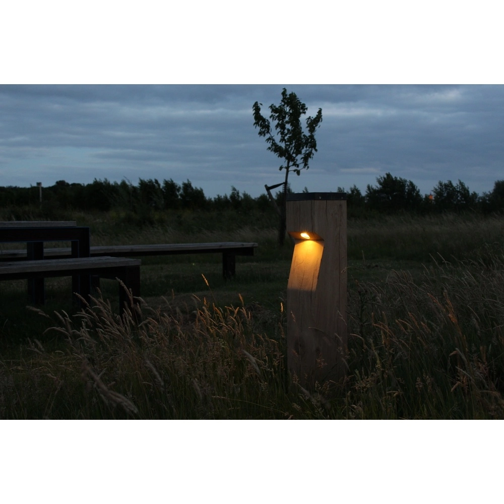 Holz-Solarbahnbeleuchtung Eye Solar Accoya - 17,5x17,5x90 -2700K Timberlab 8716803513860