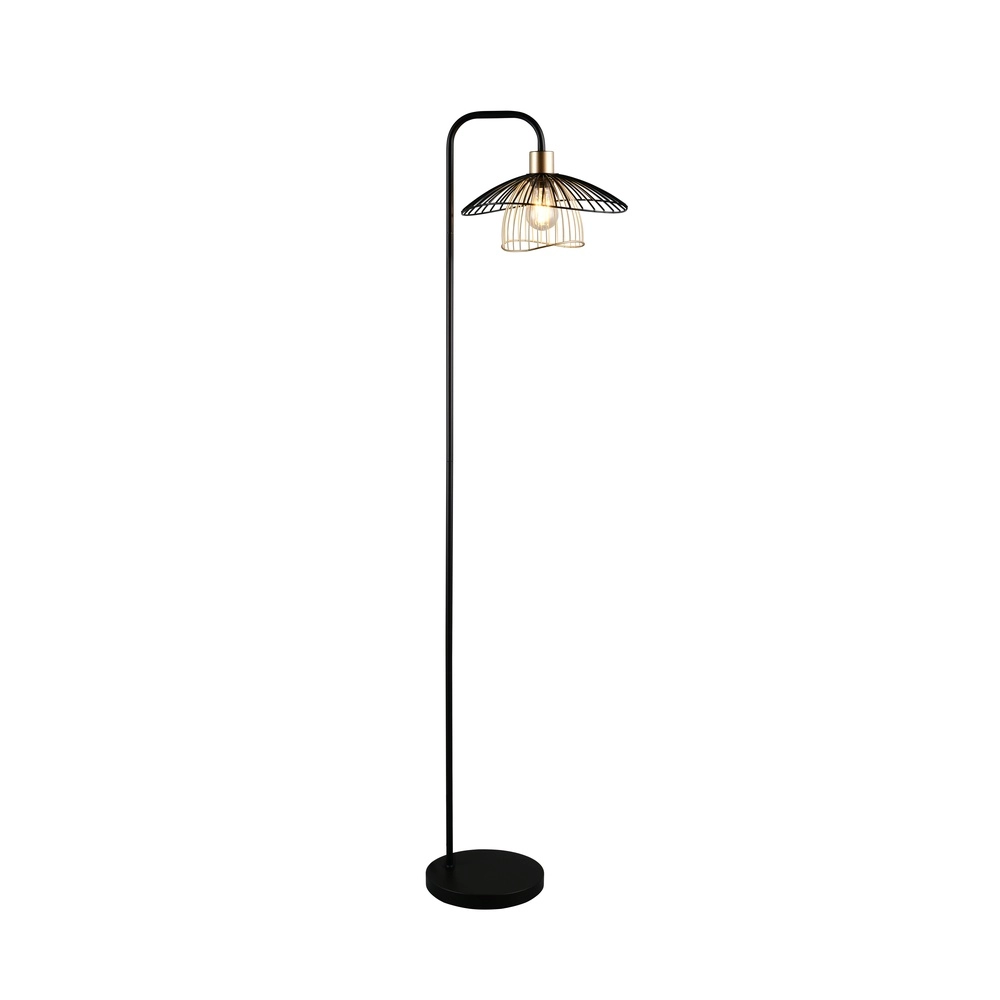 Stehlampe Lauris Schwarz Trio 4017807678109