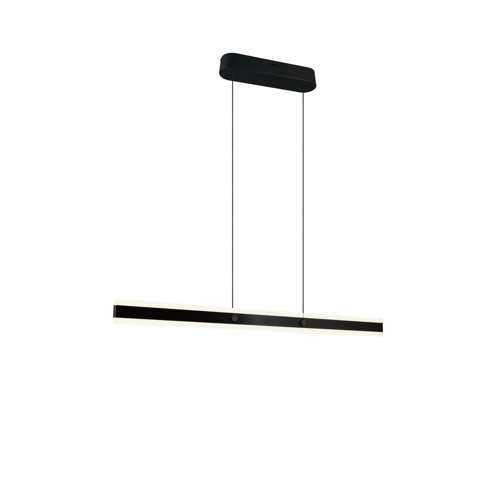 Moderne Pendelleuchte Arcola 115cm schwarz Trio 4017807661972